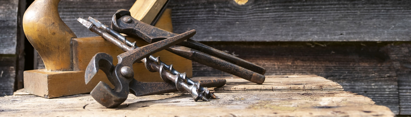 Traditionell Werkzeuge für das Tischlerhandwerk